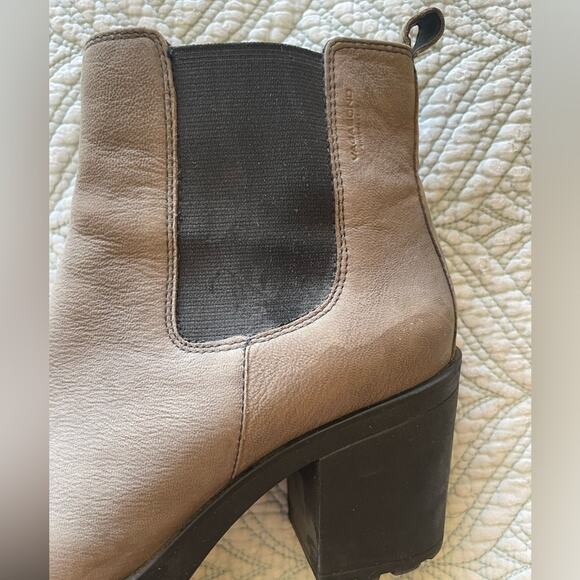 Vagabond Whimsy Goth Punk Boho Chelsea Boots Block Rubber Heeled Gray Size 39 - Picture 5 of 10